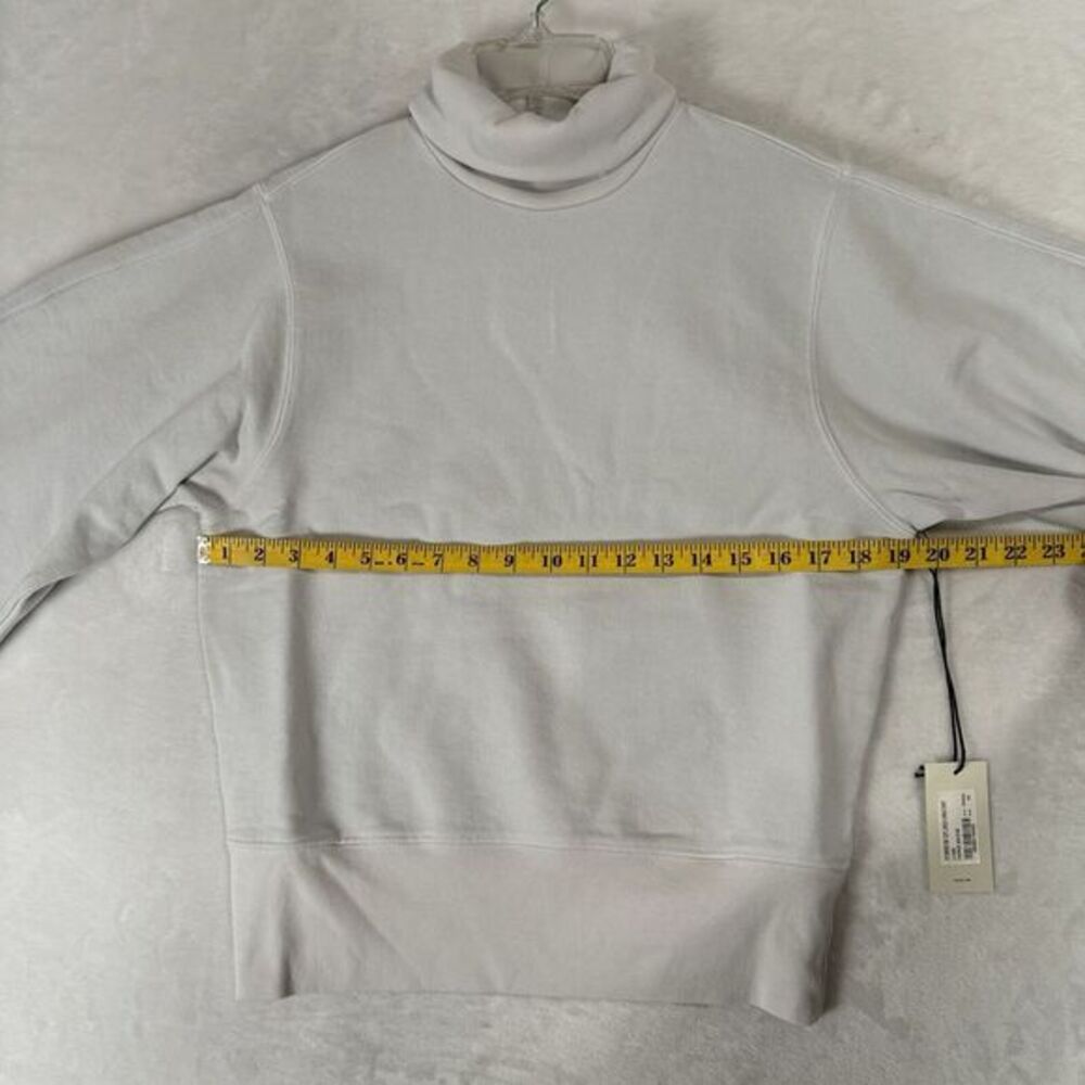 NWT AGOLDE Turtleneck Sweatshirt Size‎ XS Ribbed Trim Pullover Minimalist Chic - Picture 11 of 15